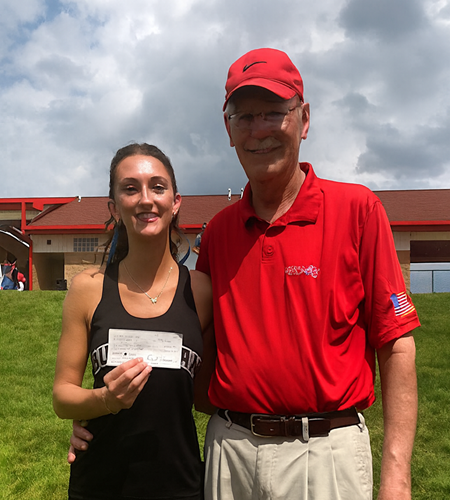 Madeline Young and FBOA President Dave Waaso